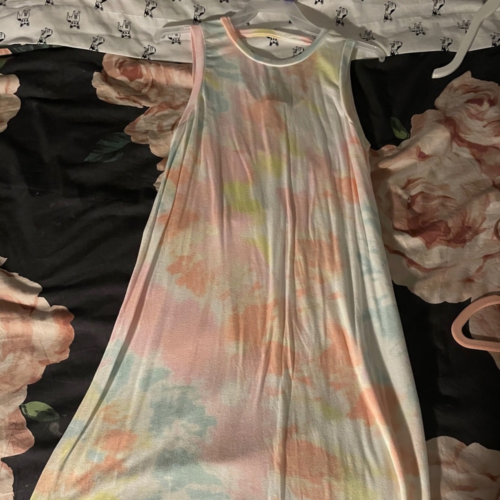 Tie dye long dress